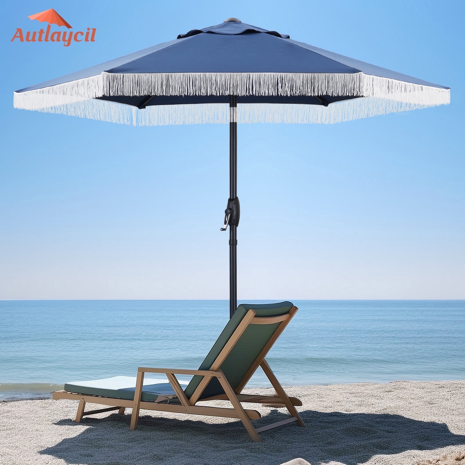 c hopetree patio umbrella C-Hopetree 10 ft Offset Cantilever Outdoor Patio Umbrella with Cross Base  Stand, Beige