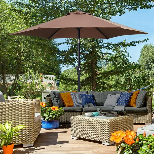 Autlaycil 7.5ft Outdoor Patio Umbrella w…