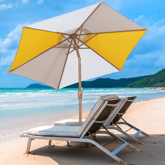 best wind resistant patio umbrellas PURPLE LEAF Cantilever Umbrella 9' X 12' Large Double Top, Beige In the day Best Choice Products 10ft Solar