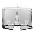 thumbnail image 1 of Autlaycil Patio Umbrella Mosquito Net with Zipper Door, Polyester Mesh Screen for Outdoor Umbrellas, 7.5-11ft, 1 of 7