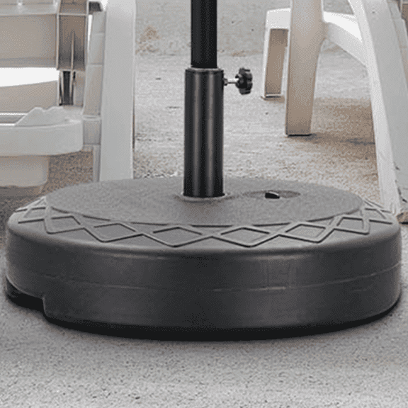 Autlaycil Outdoor Umbrella Base Stand, Water/Sand Filled Patio Umbrella Stand, Heavy Duty Umbrella Holder, Round Umbrella Base, Black