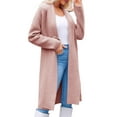 thumbnail image 1 of Autmn Fall Women's Open Front Long Cardigan Chunky Knit Jacket Oversized Coatigan Coat, 1 of 6