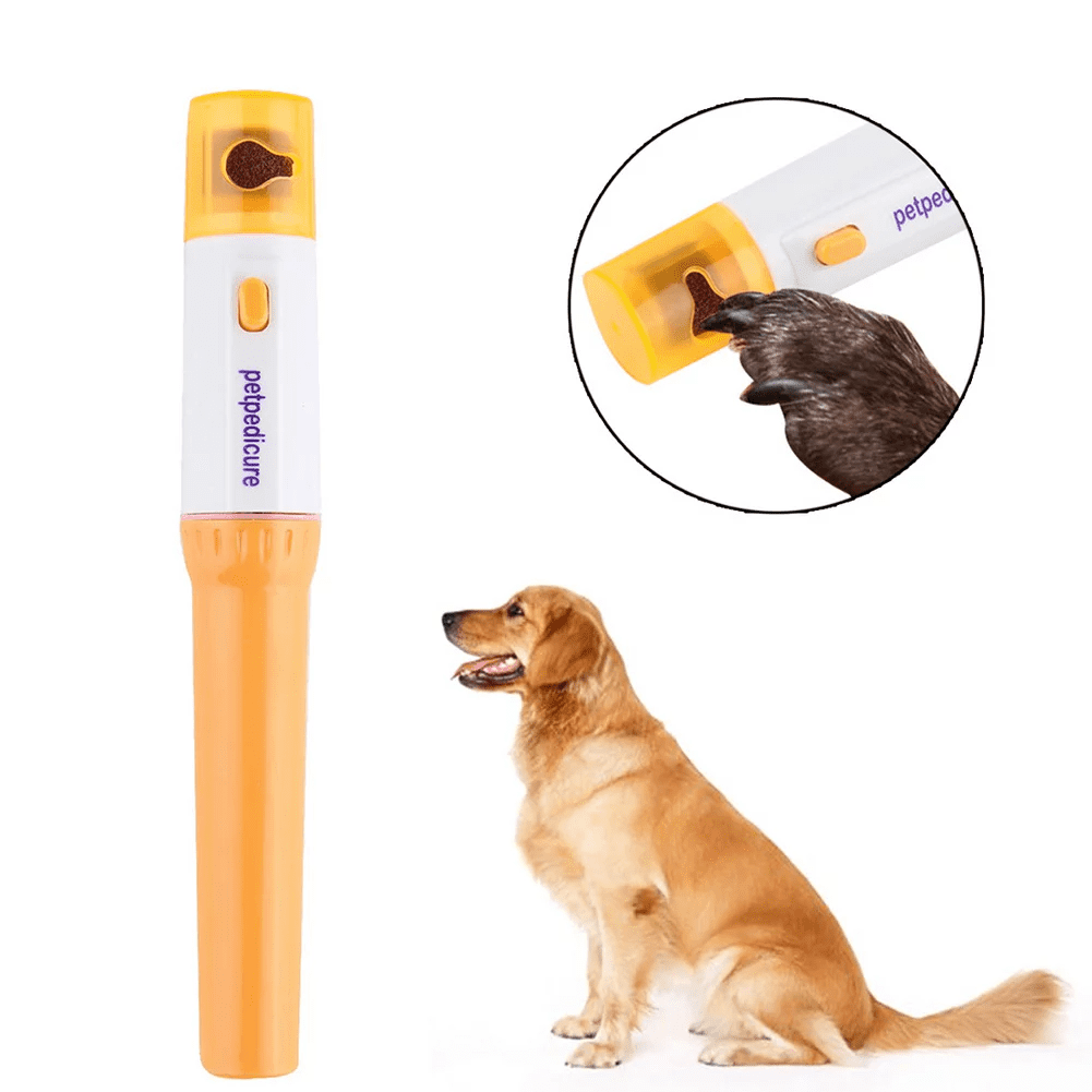 Autmor Dog Nail Grinder Portable Battery Powered Electric Pet Nail Trimmer Painless Paws Grooming & Smoothing for Small Medium Large Dogs & CatsNot Included Battery