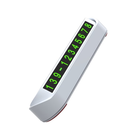 Auto Accessory Glow Car Temporary Parking Card Plate Car Dashboard Telephone Number Plate Hide Phone Number Plate