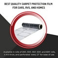 Auto Adhesive Plastic Floor Mat , 4 mil Perforated Every 24" 100