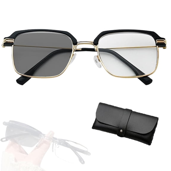 Auto Adjusting HD Reading Glasses, Frameless Smart Zoom Reading Glasses For Men & Women, Auto Focus Glasses Self Adjusting