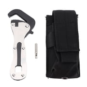 Auto Adjusting Pipe Wrench, Steel Lightweight Self Adjustable Pipe Wrench Portable Compact Enhanced Efficiency For Tight Space For Auto Repair