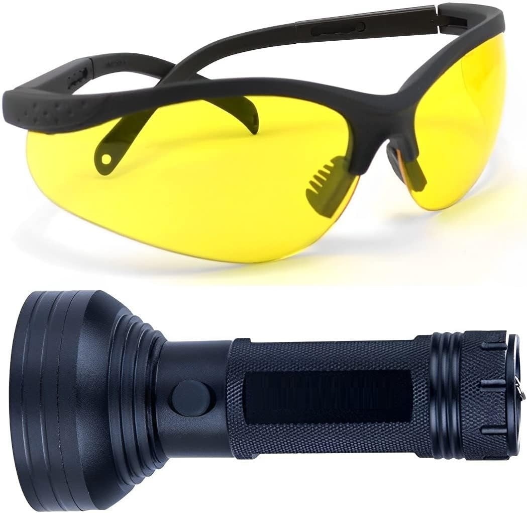 Auto Air Conditioner Leak Detector Tool Flashlight Oil AC UV Dye Leak