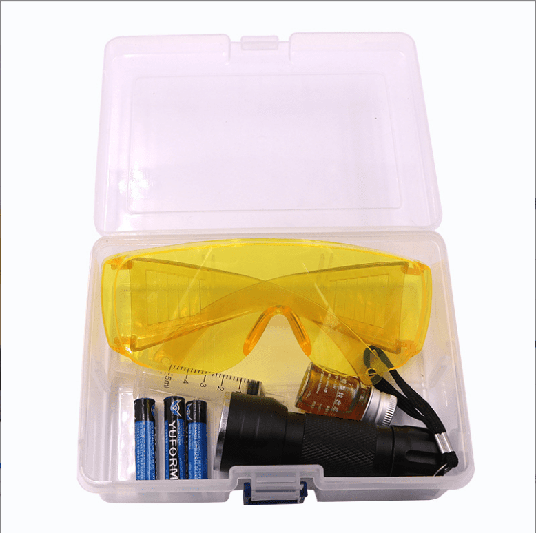 Auto Air Conditioner Leak Detector UV Flashlight Refrigerant Leak