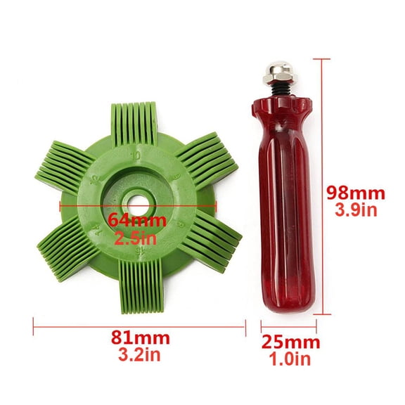 Auto Air Conditioning Fin Straightener, Professional Radiator Condenser Cleaner Tool for Maintaining Optimal Cooling Efficiency In All Vehicles
