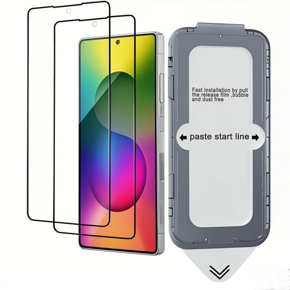 Auto-Alignment OneTouch for Samsung Galaxy S24 Ultra 6.8'' Screen Protector 2 Pack,Tempered Glass, 30 seconds Installation, Bubble Free, Case Friendly, Anti-Scratch