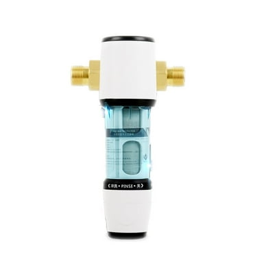 Auto Backwash Prefilter Whole House Spin Down Sediment Water Filter Pre-Filter Purifier 40um