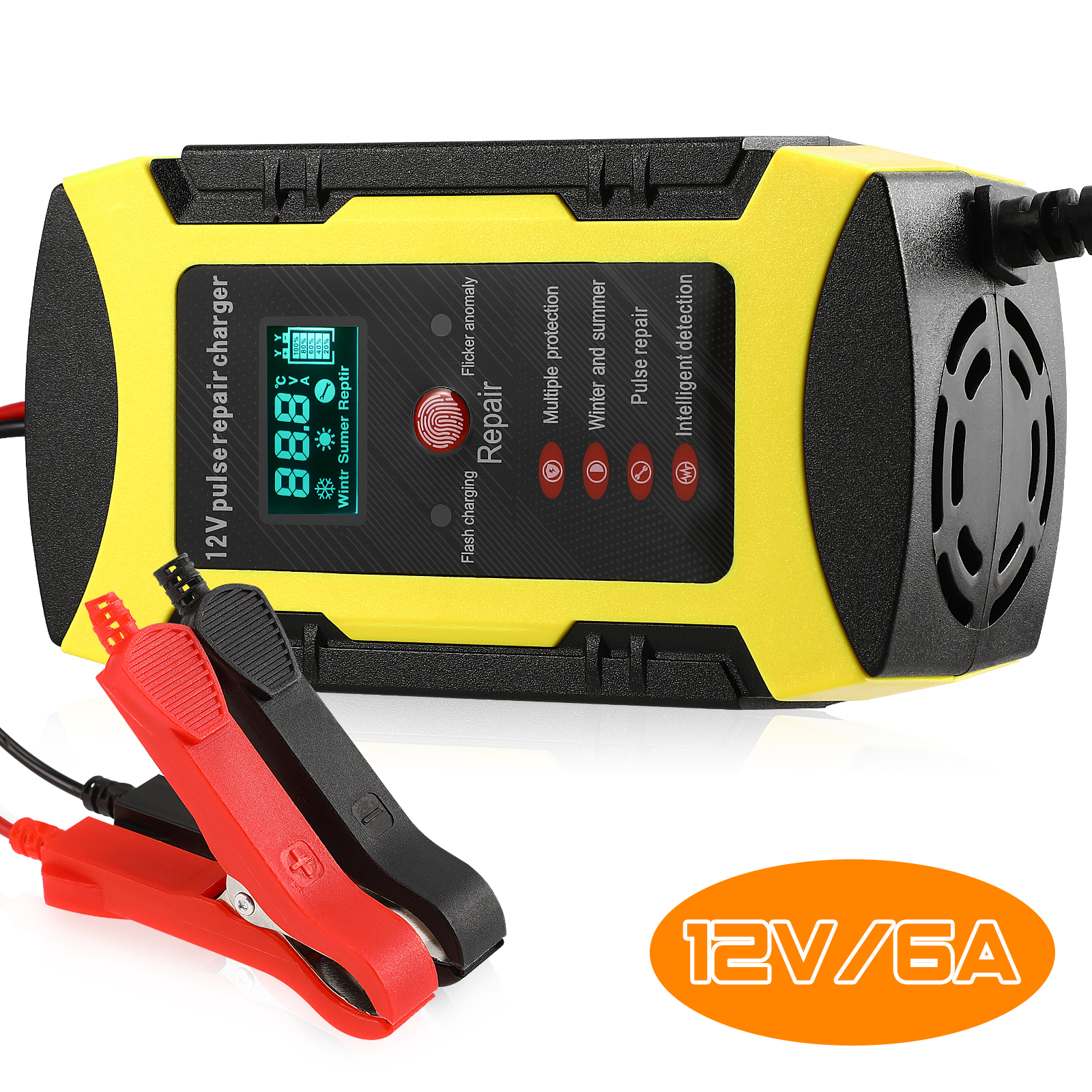 Auto Battery Charger Automatic Trickle Motorcycle for Car Jump Starter