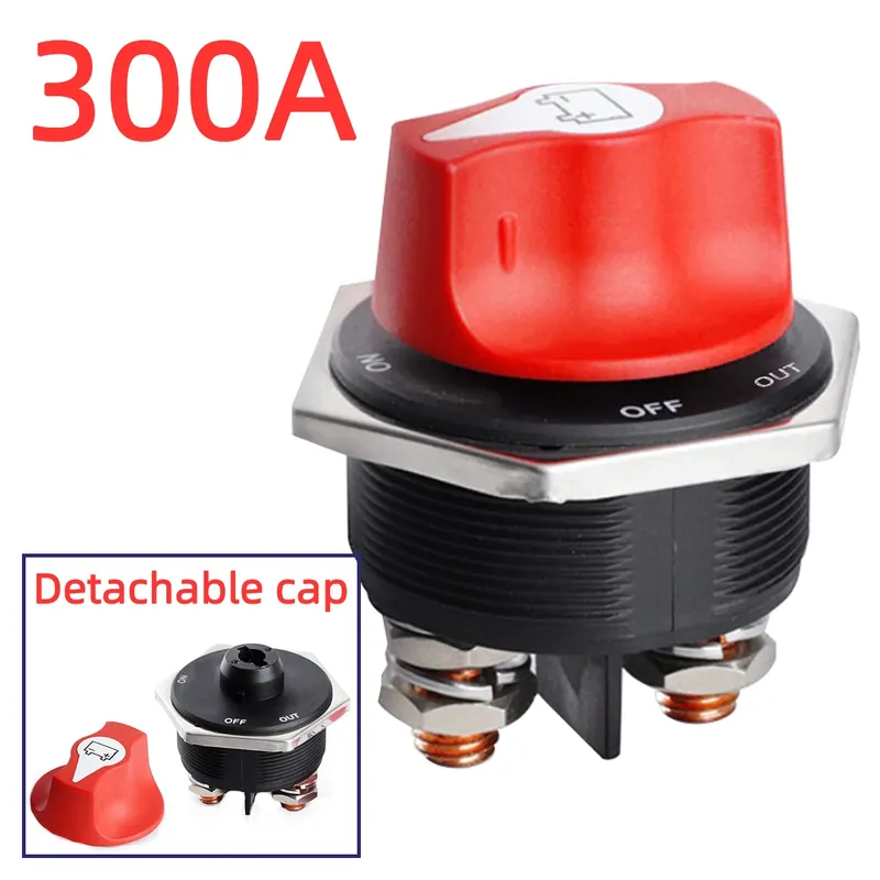 Auto Battery Disconnect Switch 12V 24V Marine 200A 300A Dual Battery ...