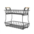 thumbnail image 1 of Auto Beyond 2 Tier Fruit Basket for Kitchen Counter , Large Fruit Basket Rack, Fruit and Vegetable Storage Fruit Rack for Produce Snack Onion Bread, 1 of 5