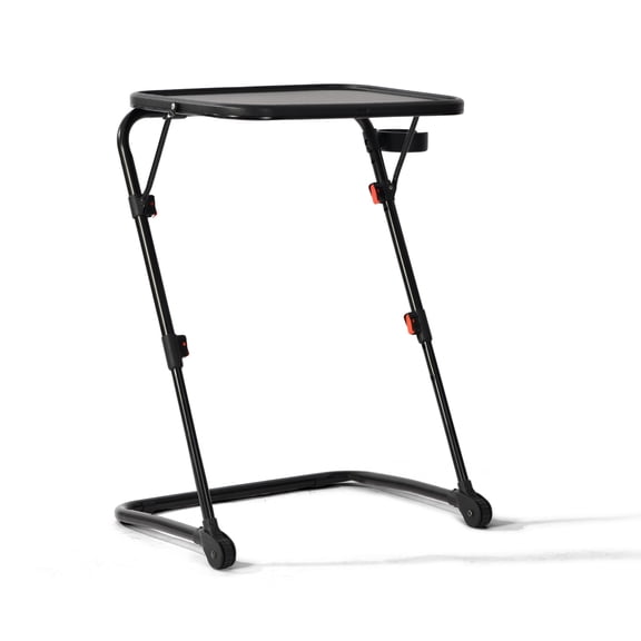Auto Beyond Adjustable TV tray table - A TV dinner plate suitable for beds and sofas, a comfortable folding table with adjustable tilt Angle - Black