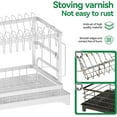 thumbnail image 1 of Auto Beyond Large Dish Drying Rack, 2 Tier Dish Rack for Kitchen Counter, Removable Large Capacity Dish Drainer Organizer with Utensil Holder, White, 1 of 5