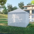 thumbnail image 1 of Auto Beyond Pop up Canopy Walls, Universal Replacement Netting, Set of 4 Mesh Screen Sidewalls, Patio Netting with 6 Service Windows and 1 Door for 10' x 10' Canopy Tent, White, 1 of 6