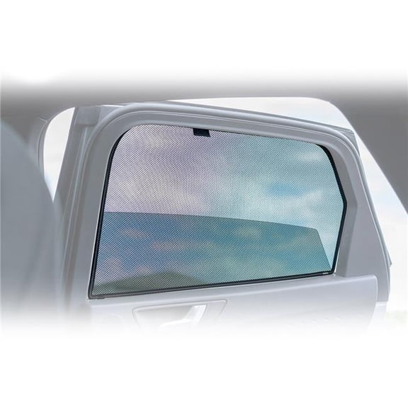 Omac USA 1107CS001 Rear Door Polyester Window Mesh Curtain for 2004-2011 Audi A6 & C6 Avant Allroad, Black - 2 Piece