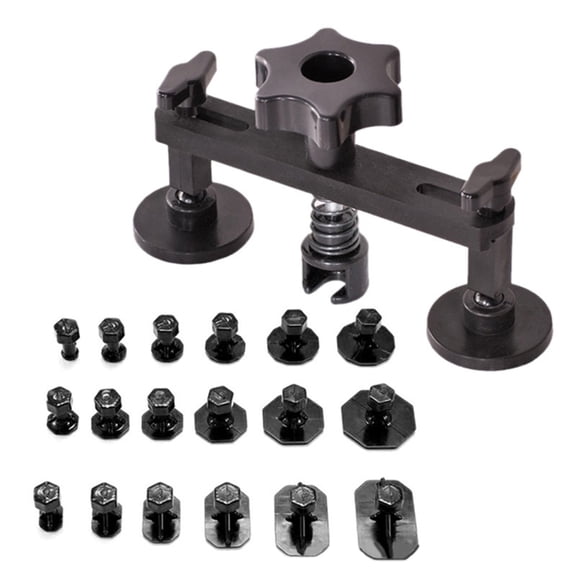 Auto Body Dent Pullers Car Dent Pullers Set with Double Poles Bridge Dent Pullers and 18Pcs Pulling Tabs Repair Dent