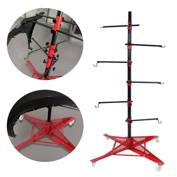 Auto Body Door Hang Hood Fender Panel Holder Tree Paint Stand Bumpers Car Parts