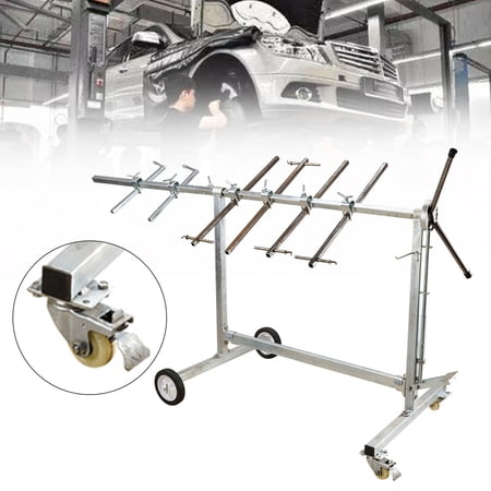 Auto Body Paint Stand Rack,Auto Body Paint Stand, Tree Painting Rack,Door Hood Fender Panel Holder Car Parts,7 Locking Positions 90º Rotating Paint Rack