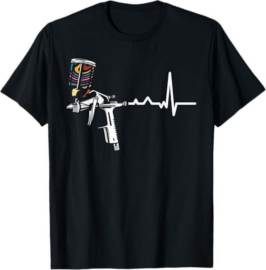 Auto Body Painter Spray Paint Gun Pulse Cool Graffiti Artist TShirt