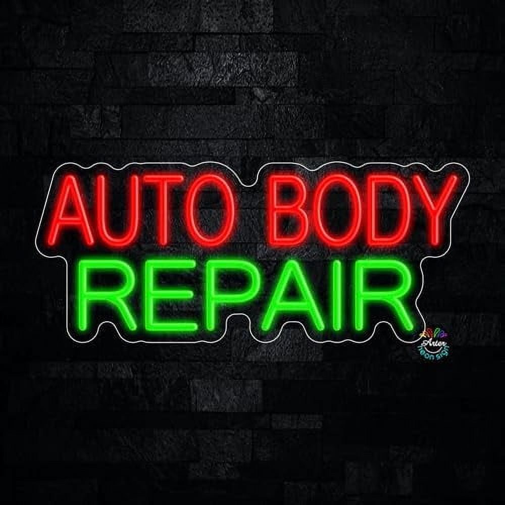 Auto Body Repair LED Neon Sign 24
