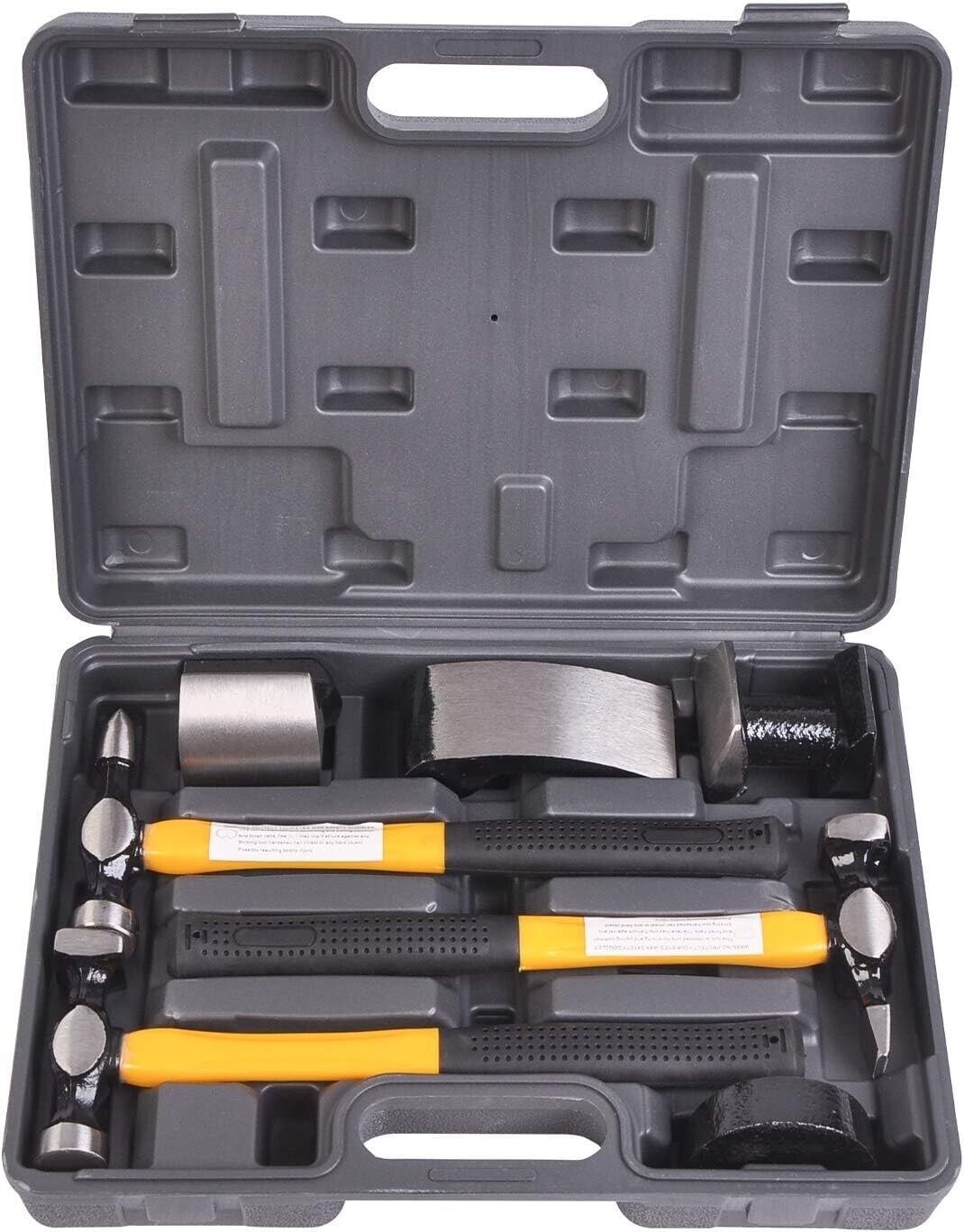 Auto Body Shaping Forming Repair 7 Piece Kit Fender Roller Fixer Dent