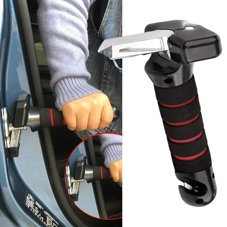 Auto Cane Grab Bar, Portable Vehicle Standing Handle, 4 in 1 Vehicle  Support Handle with LED Flashlight Seatbelt Cutter Window Breaker, Car  Handle