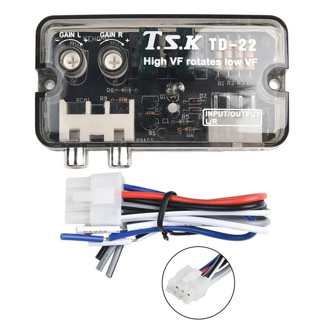 Auto Car Audio Converter 12V Rca Stereo High To Low Adjustable