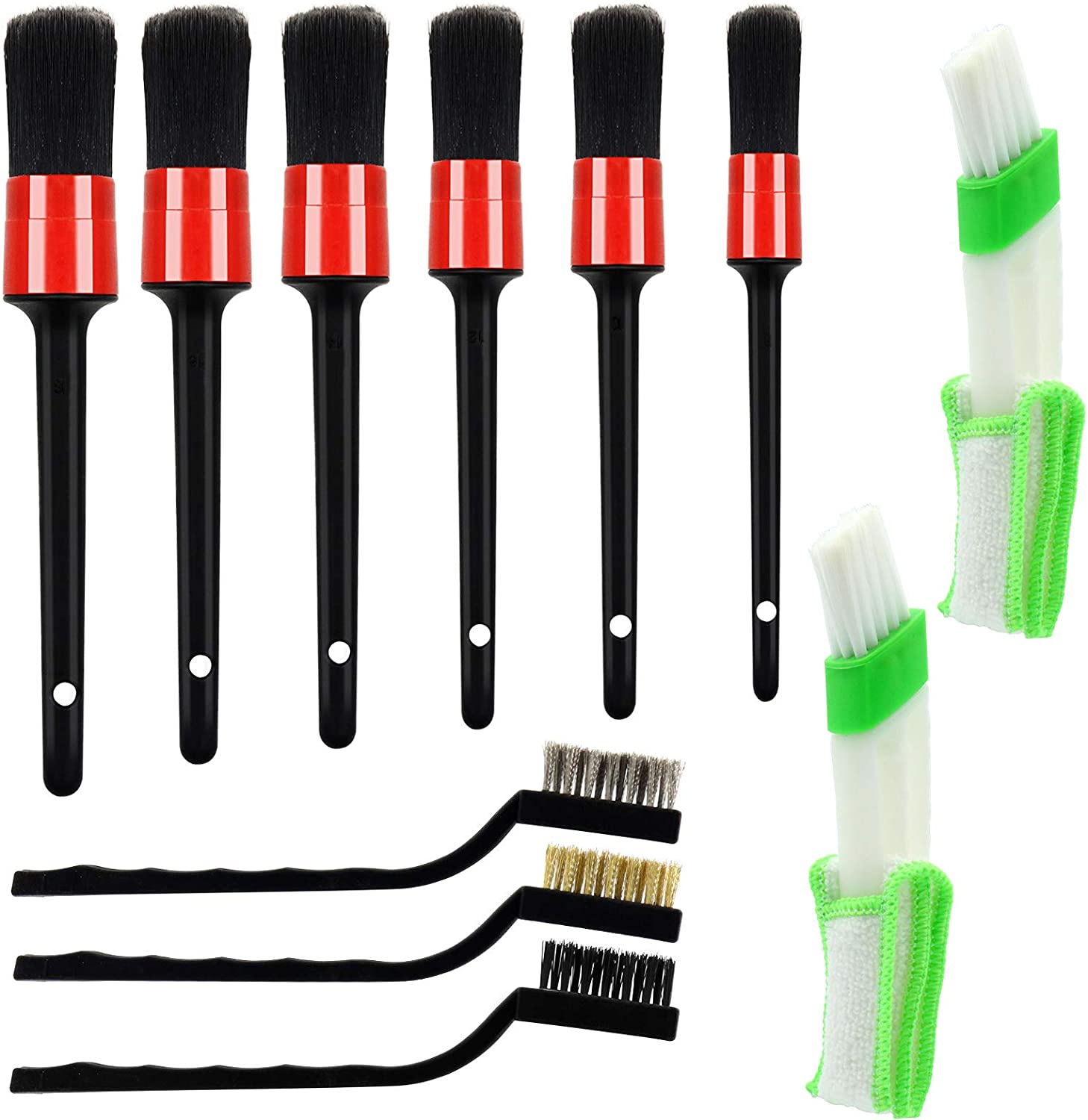 Auto Car Detailing Brush Set 11 PCS Detailing Brushes Set Car Cleaning