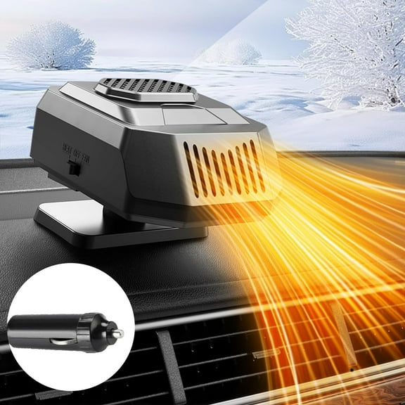 Car Heater Fan, Car Heater with Cooling Function, 12V Car Heater, Car Heater Fan Plug-in Anti-Fog, Car Electric Fast Heating Cooling Fan Car Windshield Defroster for All Cars