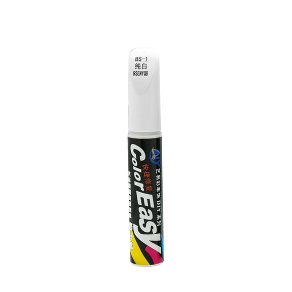 Auto Car Scratch Repair Pen, Clear Coat Touch Up Paint, Quick Dry Scratch Remover, Brush and Pen Applicator, Easy Portable Car Scratch Fix for SUV Truck RV White