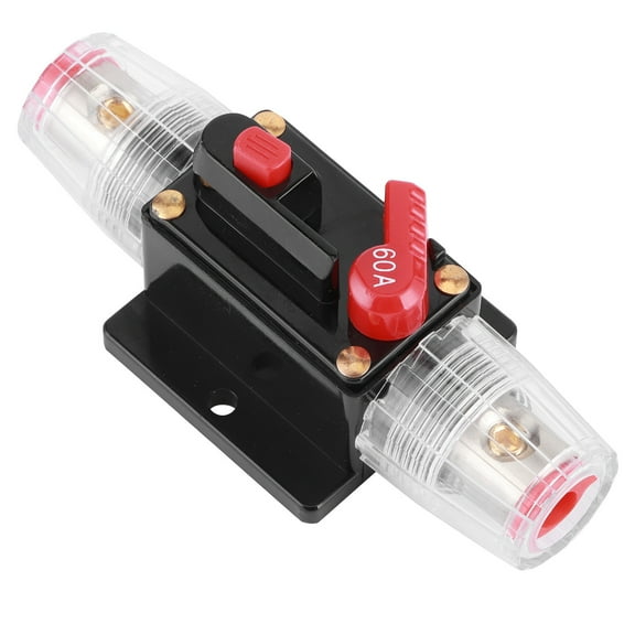 Auto Car Stereo Inline Holder, 12V 60A Audio Inline Block Holders Inverter For Automotive Rv For Marine Boat