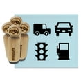 thumbnail image 1 of Auto Car Truck Traffic Light Signal Gas Station Pump Rubber Stamp Set for Scrapbooking Crafting Stamping - Medium 1 Inch, 1 of 7