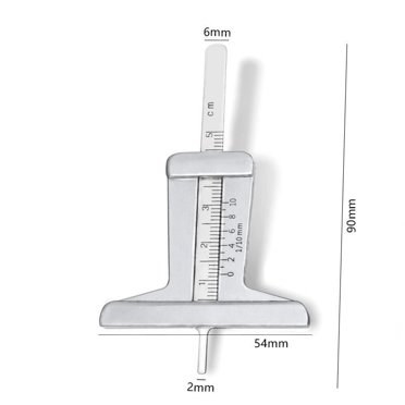 SIEYIO 0-25mm Auto Car Wheel Tread Depthometer Depth Indicator Ruler ...