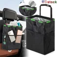 thumbnail image 1 of Auto Car Waterproof Trash Bag Litter Bin Can Garbage Waste Storage Organizer Box, 1 of 5