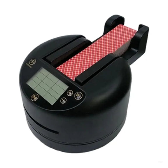 Auto Card Shufflers with Quiet Motor Rechargeable Adjustable Card Distribution