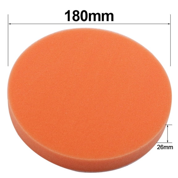 Auto Care Sponge Polishing Pad 3-7 Inch Foam Buffing Disc for Car Polisher RO/DA Detailing Waxing Sealing Paint Correction Flat 180Mm