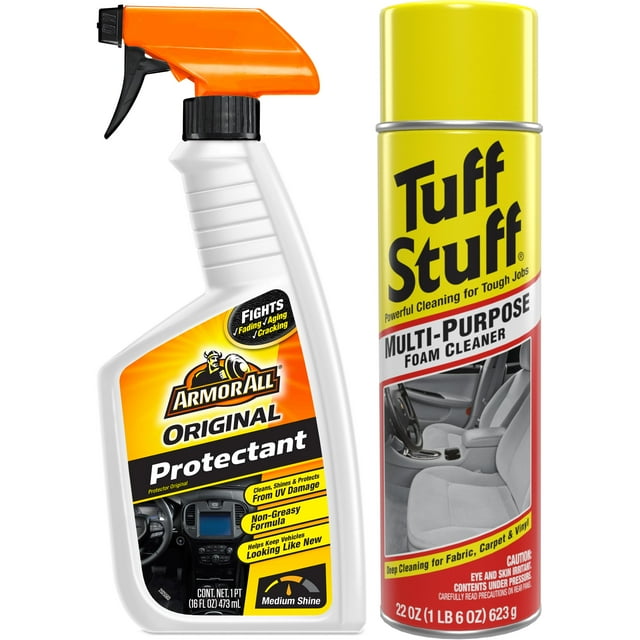 Auto Care Starter Kit With Armor All Original Protectant and Tuff Stuff