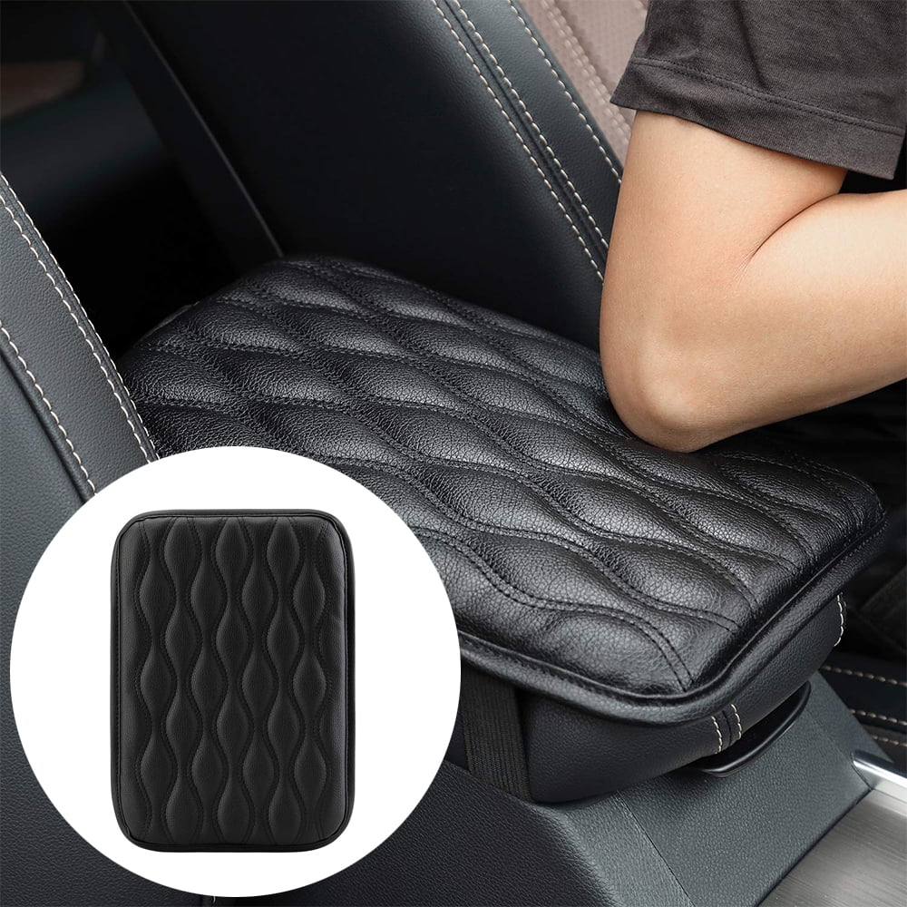 Seven Sparta Auto Truck Center Console Cover PU Leather Armrest Pads Cushion Protector Black Walmart
