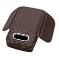 thumbnail image 1 of Auto Center Console Cover Leather Arm Rest Cushion with Pocket and Tissue for SUV Truck Sedan Vehicle - Car Armrest Protector Pad, 1 of 3