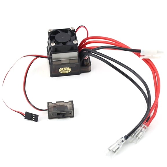 Auto-Centering Speed Controller for RC Models Black & Red, Low Voltage Protection, 354742mm