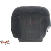 Auto Champ Of Texas 1999-2002 Chevy Silverado, Tahoe, Suburban - Driver Side Bottom Cloth Seat Cover Dk Gray