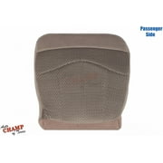 Auto Champ Of Texas -Passenger Side Bottom Replacement Cloth Seat Cover Tan Compatible with 1999-2003 Ford F150 XLT
