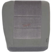 Auto Champ Of Texas - Driver Side Bottom Replacement Cloth Seat Cover, Gray Compatible with 2002 2003 2004 Ford F250 F350 XLT Crew Medium Flint Gray
