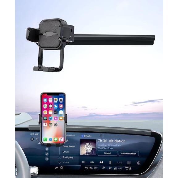 Auto Clamp Car Phone Holder for Buick Envision 2024-2026, 30" Screen Mount Universal Mechanical Clip Cell Phone Mount Accessories Fit iPhone Android,Automobile Cradle GPS Dashboard Navigation Bracket