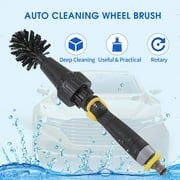 Auto Cleaning Wheel Brush Car Detailing Brushes Rotary Cleaning Brush for Scrub Wash Tires Grills Bike Motorcycle Wheels