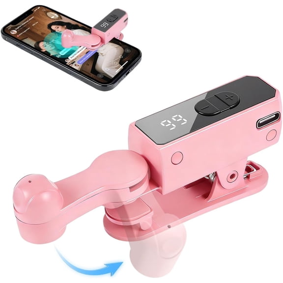 Auto Clicker for Phone, 0.78x3.5x1.4in Mini ABS - Wireless Tapper & Clicker for Live Streams, Games & Tasks, Rechargeable Cordless, Pink